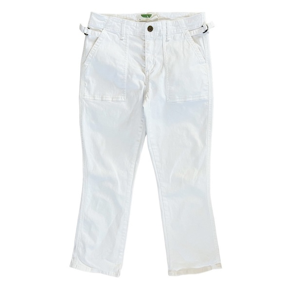 ANTHROPOLOGIE Utility Kick Flare Bootcut Crop Pants Size 27 - Picture 3 of 8